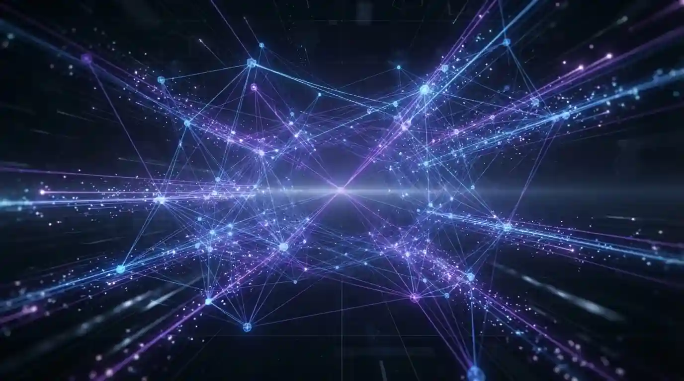 Tecnología blockchain Solana con nodos de red distribuidos procesando transacciones en milisegundos