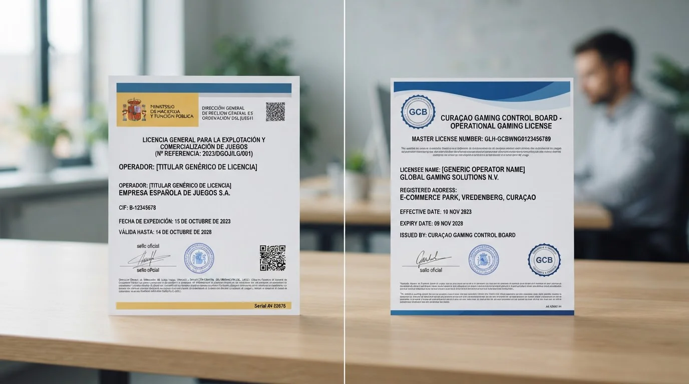 Comparativa visual de casinos DGOJ y offshore que aceptan Google Pay