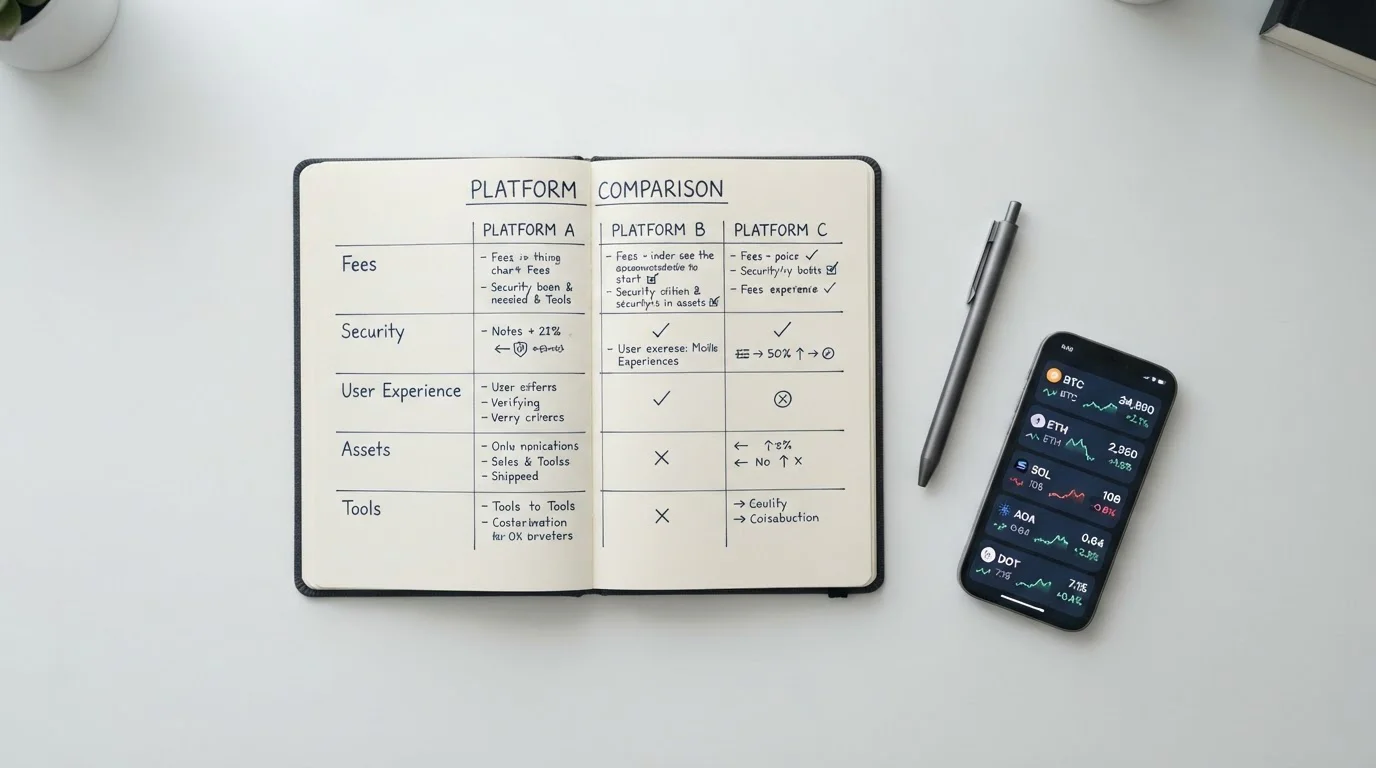 Comparativa de casinos con Bitcoin Cash anotada en un cuaderno sobre el escritorio