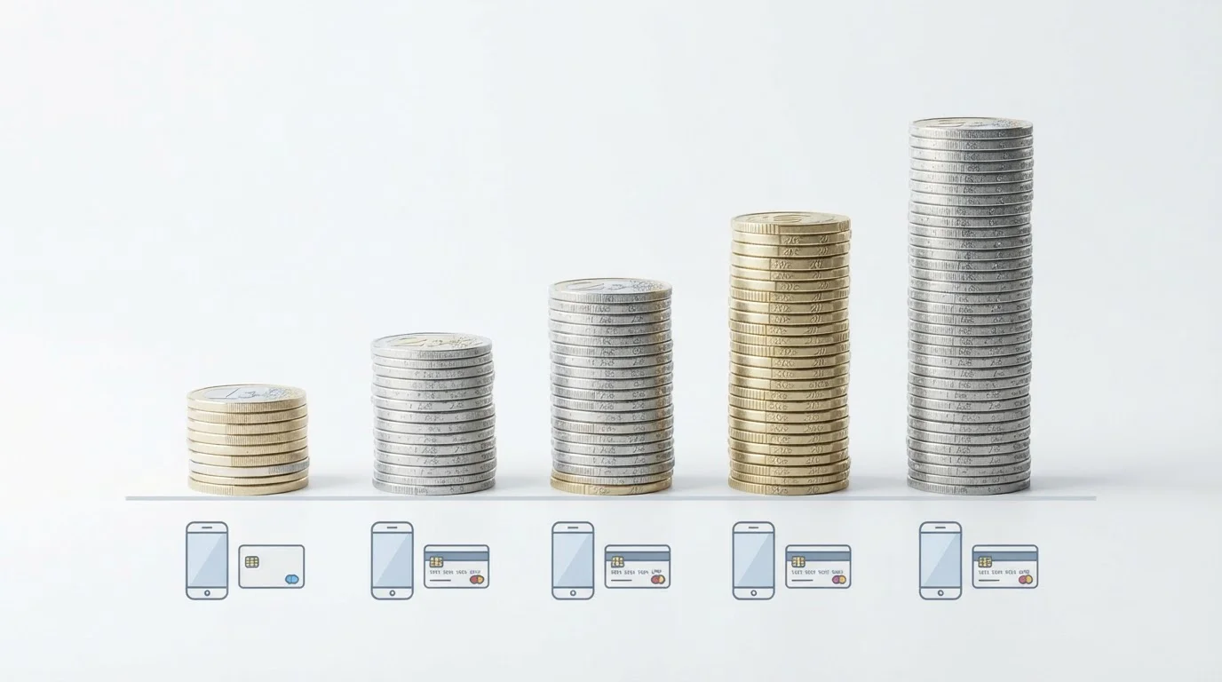 Comparativa de depósitos mínimos en casinos españoles según método de pago
