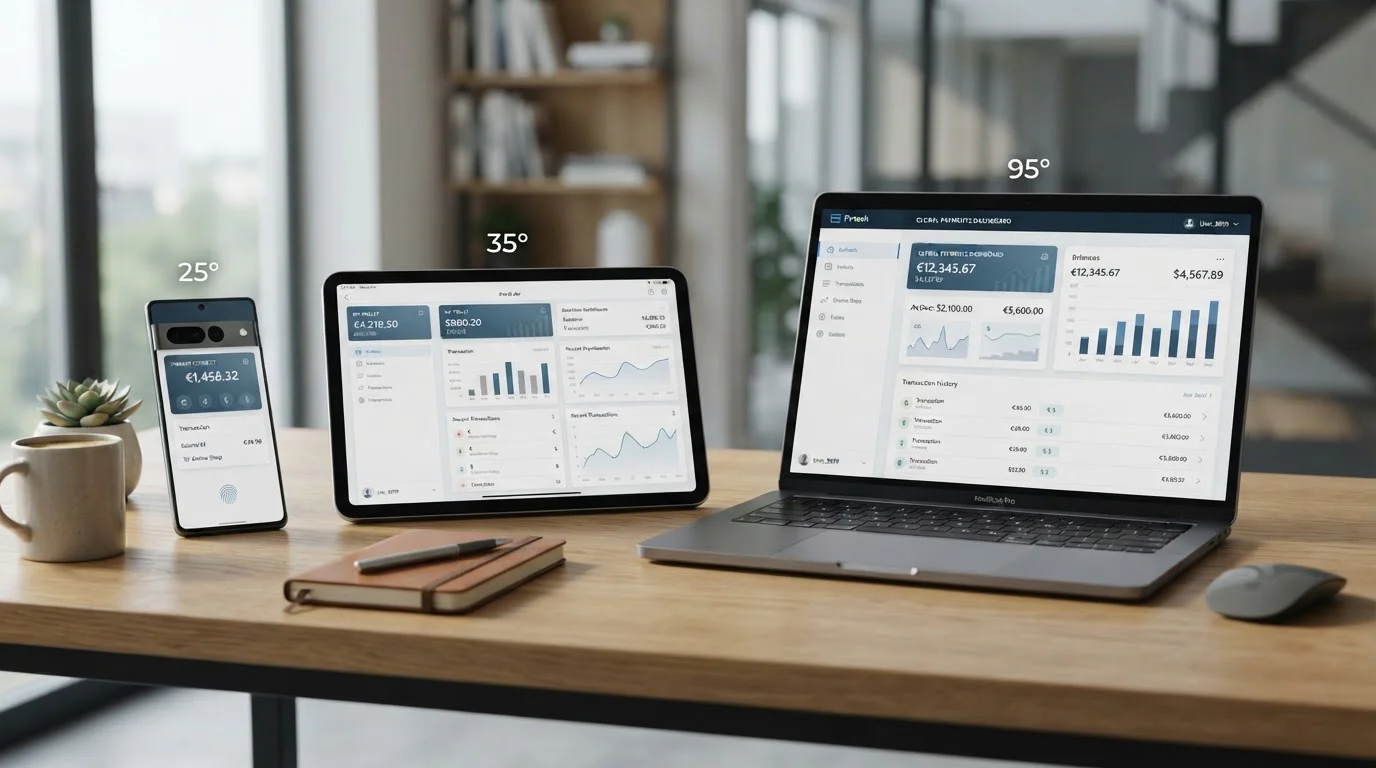 Móvil, tableta y portátil con interfaces genéricas de monederos electrónicos