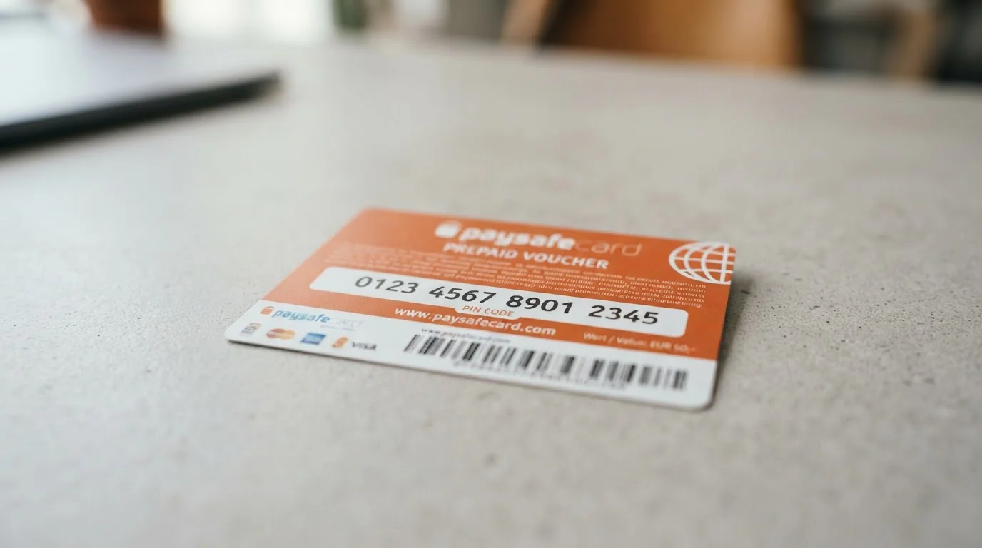 Voucher Paysafecard con código PIN de 16 dígitos