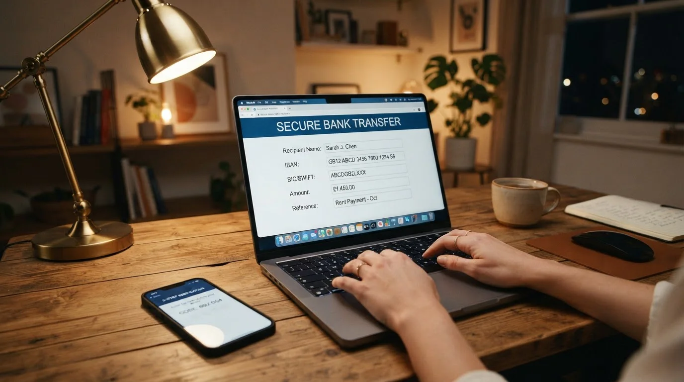 Proceso de depósito por transferencia bancaria SEPA en casino online