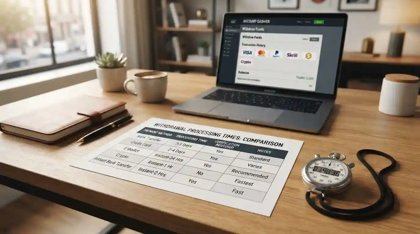 Comparativa de velocidades de retirada en casinos con Trustly España