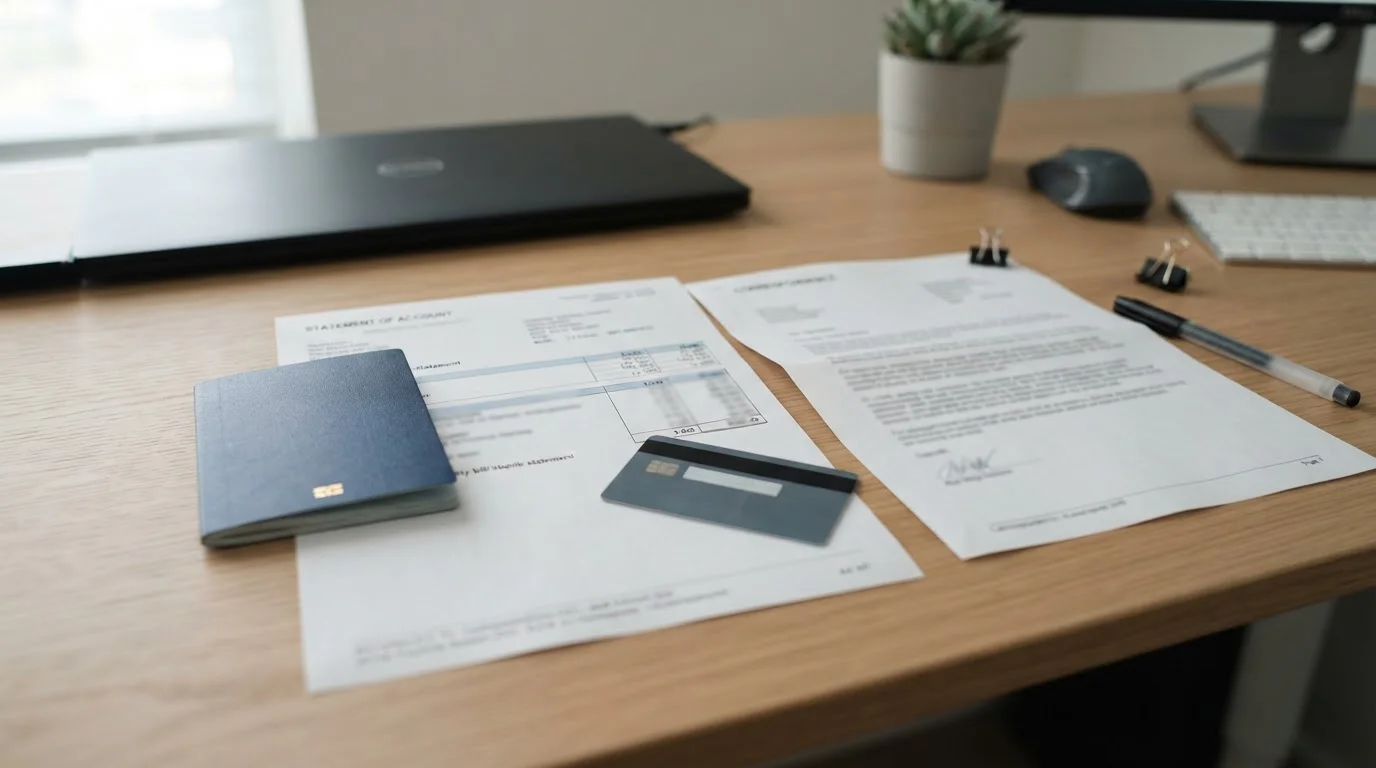 Documentos DNI pasaporte y comprobante de domicilio para verificación KYC